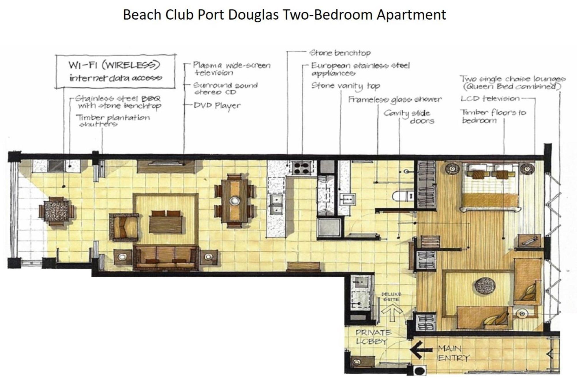 Beach Club Port Douglas Luxury Apartments חדר תמונה